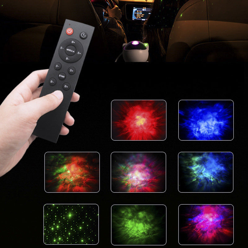 Star Projector Galaxy Night Light Astronaut Black Gold Starry Nebula LED Lamp Rotating with Remote and Timer Projector Lights NINETY NIGHT   