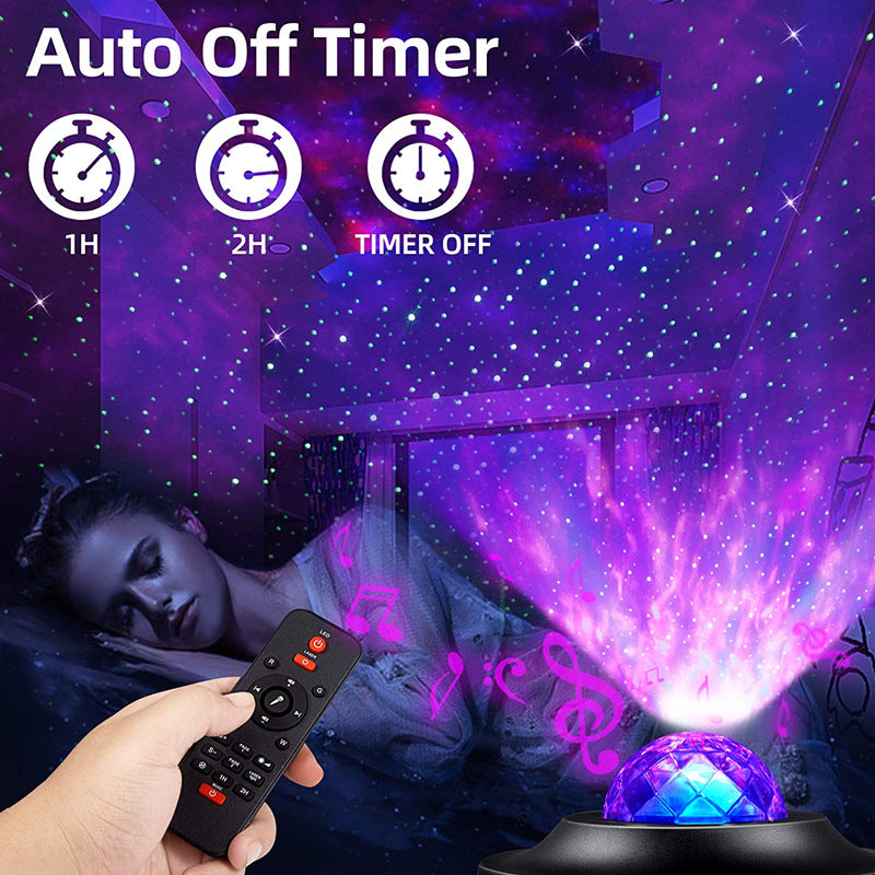 Star Projector Galaxy Night Light Spaceship Bluetooth Starry Nebula LED Lamp with Remote and Timer Projector Lights NINETY NIGHT   