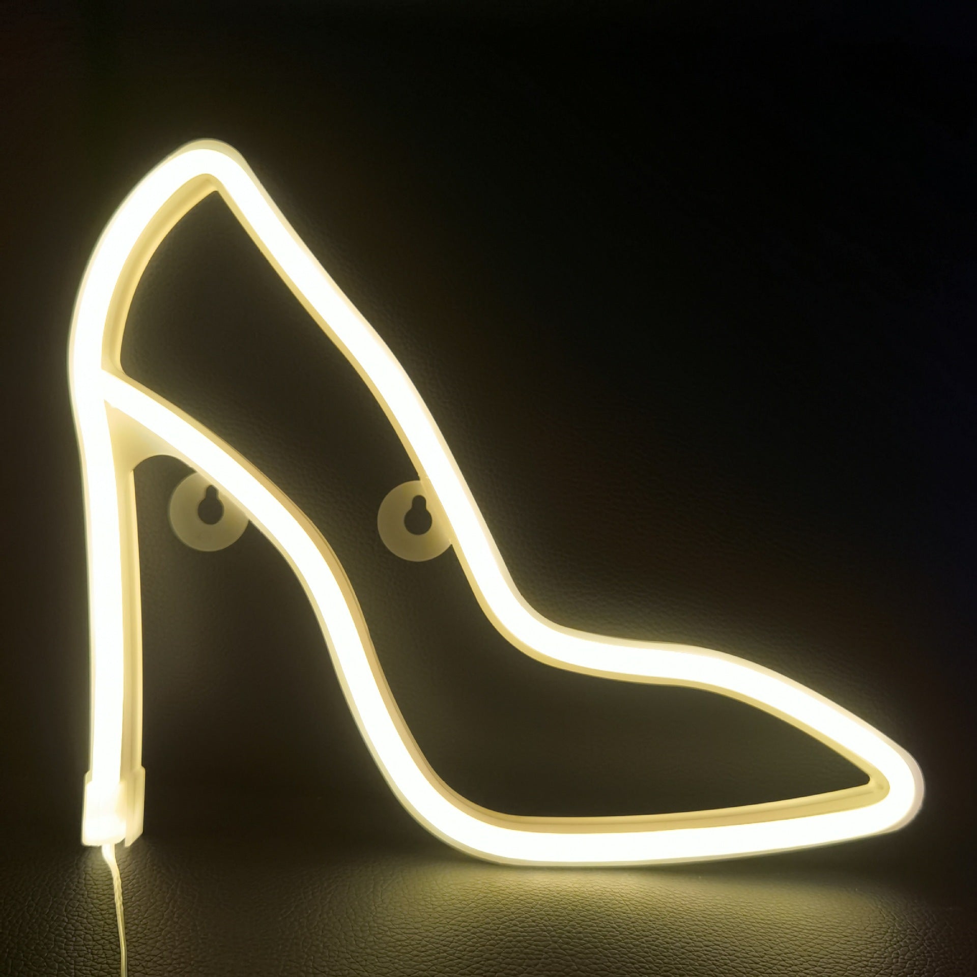 LED Wall Light Sconce Neon Light High Heel Charms Hanging Cafe Bar Projector Lights NINETY NIGHT White  