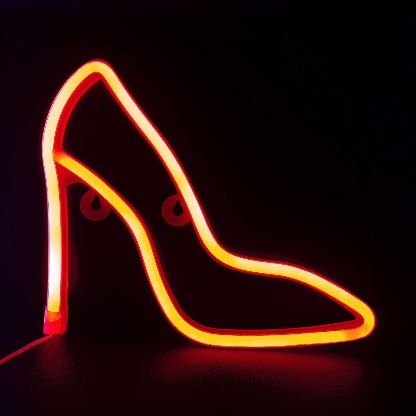 LED Wall Light Sconce Neon Light High Heel Charms Hanging Cafe Bar Projector Lights NINETY NIGHT Red  