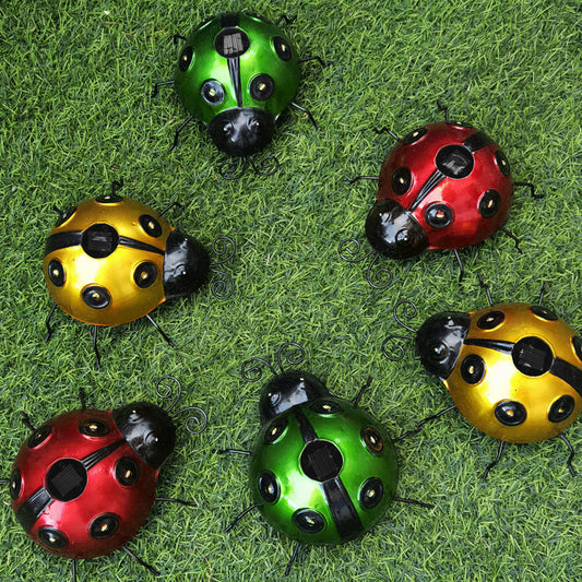 LED Outdoor Garden Light Lawn Light Ladybug Courtyard Solar Charging Charms Unique Projector Lights NINETY NIGHT   