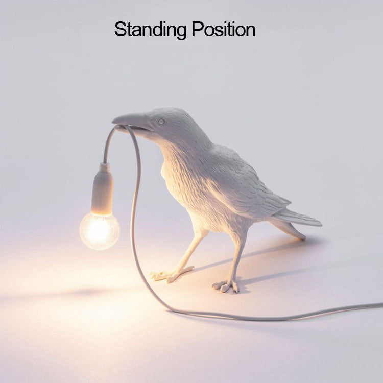 LED Wall Light Sconce Lucky Bird Night Light Table Lamp Unique Charms Projector Lights NINETY NIGHT Table Lamp-Standing White 