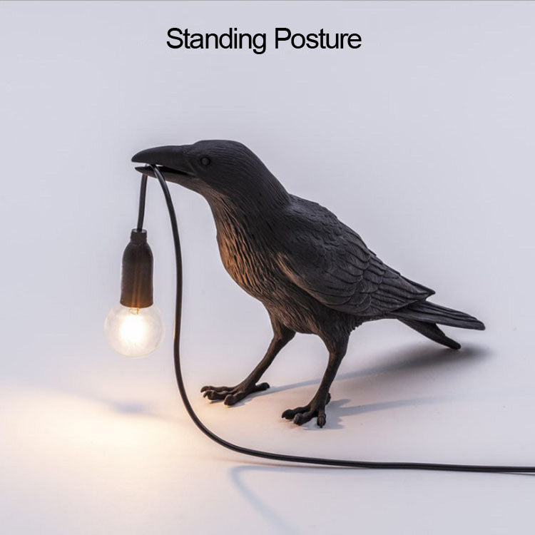 LED Wall Light Sconce Lucky Bird Night Light Table Lamp Unique Charms Projector Lights NINETY NIGHT Table Lamp-Standing Black 