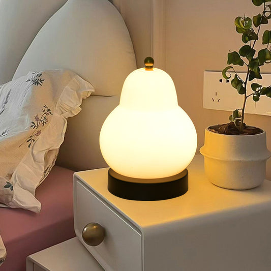 LED Night Light Pear Glass Bedroom Living Room Bar Cafe Hotel USB Charging Charms Cute Projector Lights NINETY NIGHT   