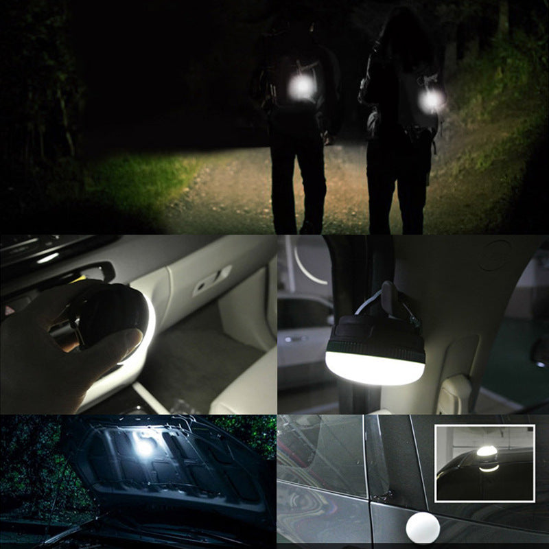 LED Portable Hanging Tent Light Camping Light USB Charging Outdoor Traveling To Go Power Bank Charms Projector Lights NINETY NIGHT   