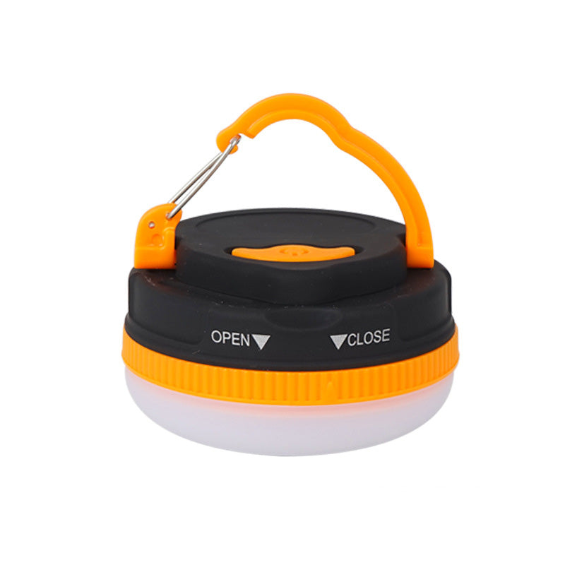 LED Portable Hanging Tent Light Camping Light USB Charging Outdoor Traveling To Go Power Bank Charms Projector Lights NINETY NIGHT AAA Battery-Orange  