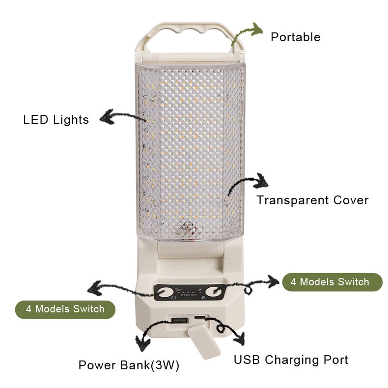 LED Portable Mosquito Repellent Lamp Solar Charging Outdoor Camping Light Tent Light Traveling To Go Power Bank Charms Projector Lights NINETY NIGHT   